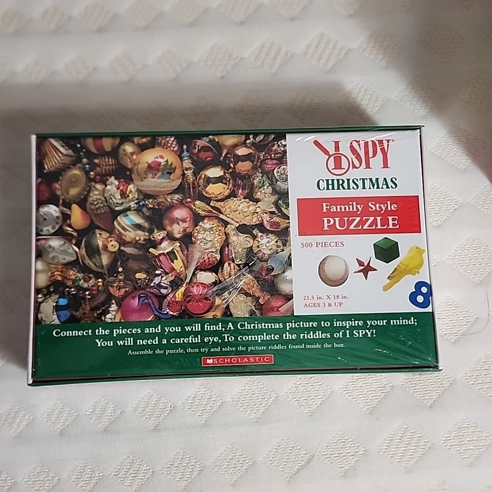 I SPY christmas family style puzzle 500 pieces nwt